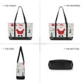 thumbnail image 6 of FORMRS Laptop Tote Bag for Women with 15.6" Computer Compartments Handbag, Gray Christmas Santa, 6 of 7