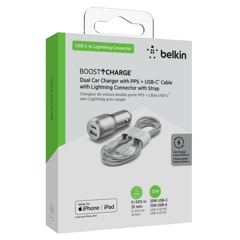 BELKIN B CHARGE DUAL WALL CHARGER 37W WH