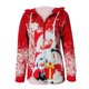 thumbnail image 1 of Sudadera informal de manga larga con capucha y estampado navideño para mujer Pompotops  gfhjh13531, 1 of 4