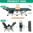MOPHOTO Folding Camping Cots for Adults 600lbs, 28" Wide Sturdy