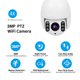 thumbnail image 3 of Cámara PTZ WiFi para exteriores Cámara de seguridad IP de 3MP Pan Tilt 4X Zoom óptico Domo Carevas Cámara PTZ, 3 of 7