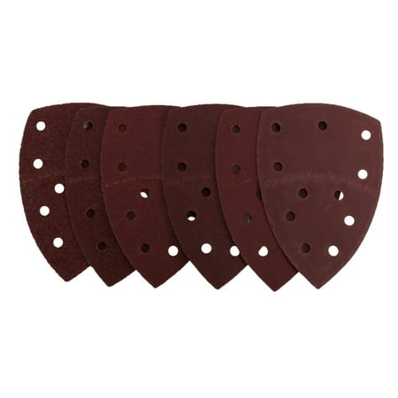

60 Pcs Mouse Sandpaper Triple-cornered Sanding Sheets for PSM Multi Sander 11 Hole Assorted Grits 40/60/80/120