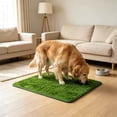 thumbnail image 5 of Artificial Grass Dog Potty Pad 39.4x19.7 in Washable Reusable Pet Turf Pee Mat Non-slips Fake Grass Toilet Rug for Dogs Indoor Outdoor Green, 5 of 6