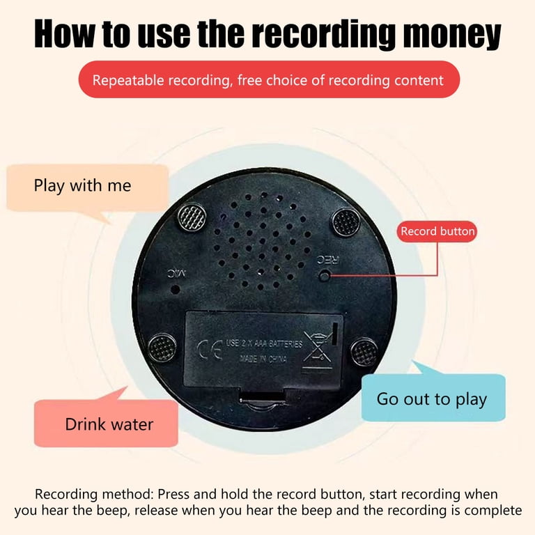 Sound Buttons 4 Pcs Voice Recording Buttons For Communication Pet ...