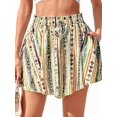 thumbnail image 2 of Women'S Flowy Shorts Summer Beach Vacation Clothes Casual High Waist Wide Leg Ruffle Shorts Color No. 9 XL, 2 of 9