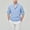 Light Blue, variant on Button Down Shirt for Men Casual Relaxed Fit Stretch Shirts Slim Fit Solid Color Fashion Summer Clothing Black Size L