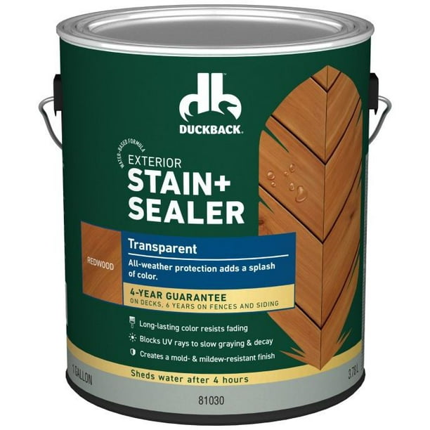 Duckback Transparent Redwood Stain and Sealer 1 gal