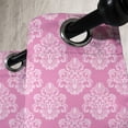 thumbnail image 3 of Ambesonne Damask Grommet Curtain, Middle Eastern Blossom, 50" x 108", Pink White, 3 of 6