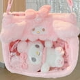 thumbnail image 4 of Lindo Cinnamoroll Kuromi My Melody Bolsa De Peluche Y Llavero De Dibujos Animados Anime Crossbody Bolsos Plushie Regalo, 4 of 4