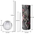thumbnail image 5 of 20oz Pioneer Flower Skinny Tumblers Stainless Steel Tumbler with Lid and Straw,Vacuum Insulated Double Wall Travel Tumbler Cups with Cleaning Brush for Coffee,Tea, 5 of 6