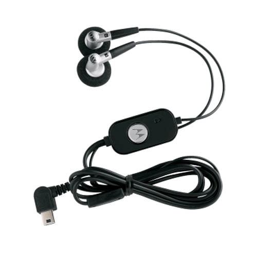 Motorola Mini USB Stereo Handsfree Headset for Razr V3m/Krzr K1/SLVR L2 - Black
