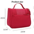 thumbnail image 7 of Fashion Hanging Cosmetic Bag with Handle Multipurpose Waterproof Wash Bag Travel Storage Supplies (rose red), 7 of 7