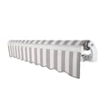 thumbnail image 6 of Awntech 14' x 10' Maui Left Motorized Patio Retractable Awning, Gray/White Stripe, 6 of 6