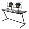 thumbnail image 1 of Computer Desk, Gaming Desk, Z Shaped Laptop Table Study Writing Table Workstation Furniture Bedroom For Living Room, 1 of 8