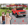 thumbnail image 6 of East doll 24V Power Ride on Car, Licensed 1973 Ford F-150 Ride on Truck, 24 Volt Ride on Toy for Kids Aged 3-8 with 400W Powerful Wheels for Boys Girls, 24V Ride Ons with Remote, Red, 6 of 7