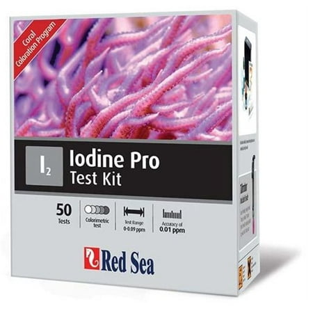 Fish Pharm ARE21430 Saltwater Iodine Pro Test Kit for Aquarium, 50 Tests, Iodine pro test kit is a unique test, measuring the level of total iodine in reef.., By Red