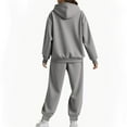 thumbnail image 4 of ShiShine Womens Sweatsuits 2 Piece Set Tracksuit 2025 Trendy Fall Long Sleeve Zip Up Sweatshirt and Sweatpants Jogger Sweatsuit, 4 of 9