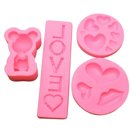 

Veki Chocolate Heart Cake Cake Sugar Baking Tools Love Silicone Cake Mould Small Hammer for Chocolate Heart