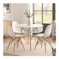 thumbnail image 3 of Mesa Eames Redonda 80 CM Blanca con Madera, 3 of 7