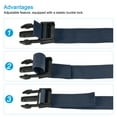 thumbnail image 4 of 1x20 Inch Utility Strap with Buckle Polyester Belt for Packing (Navy Blue, 2 Pack), 4 of 5