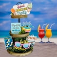 thumbnail image 6 of Coffee Table Tray Decoration,Tiered Mini Spring Tray Decorations Decor Fresh Kitchen Home For Easter Wood Market Decor Decor Flat Decor Flower Summer Summer Tiered Tray 3D Desktop Ornament, 6 of 8