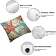 thumbnail image 4 of Nawypu  Set of 4 Throw Pillow Covers Beach Starfish and Summer is My Happy Place Rhinestone Decorative Pillow Cases Home Decor Square  Pillowcases, 4 of 6