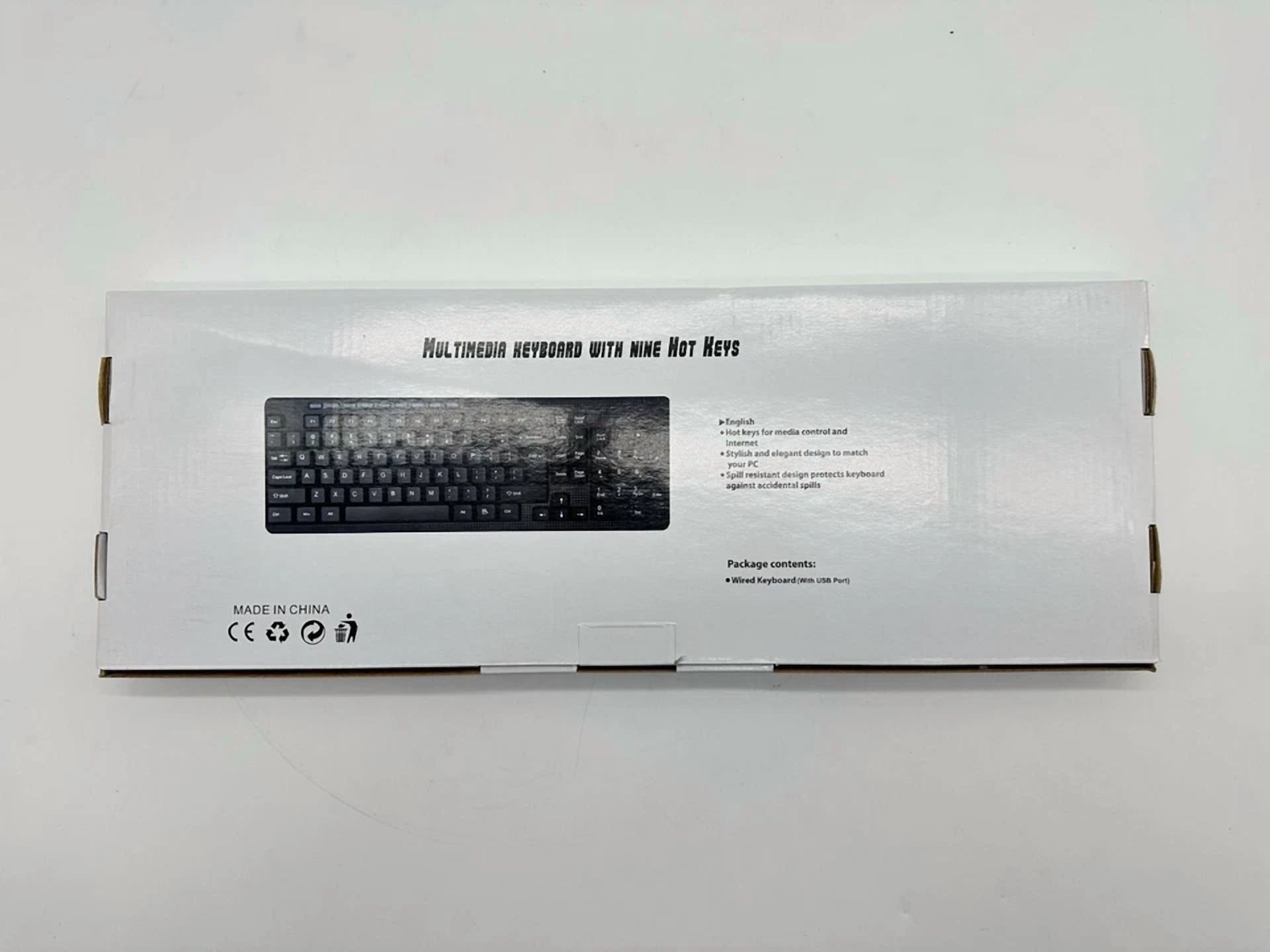 RHEA- Computer Wired Multimedia Keyboard With 10 Hot Keys