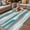 Blue, variant on Yellow Gray Stripes Outdoor Rug for Patio/Deck/Porch, Non-Slip Large Area Rug 5 x 8 Ft, Watercolor Modern Abstract Minimalist Indoor Outdoor Rugs Washable Area Rugs, Camping Rug Carpet Runner