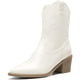 thumbnail image 1 of Botas Dream Paris Para Dama Estilo Estilo Vaquero Casual Blanco Talla 24.5, 1 of 5