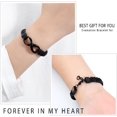 thumbnail image 3 of Infinity Cremation Bracelet for Ashes Genuine Leather Memorial Urn Bangle for Ashes Urn Keepsake Bracelet for Women Men, 3 of 7