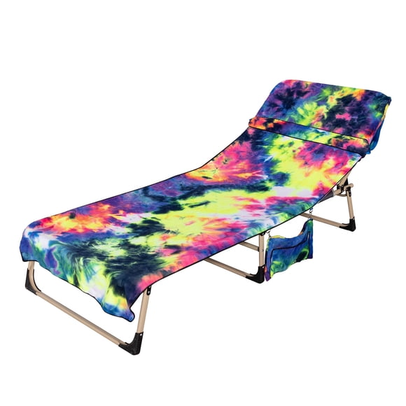 Bangcool Pool Towel Microfiber Soft Portable Beach Towel Beach Chair Cover with Pockets