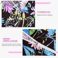 thumbnail image 5 of Floral Duvet Cover Set Cornflower Black Queen, 5 of 8