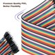 thumbnail image 2 of California Jos 40 Pcs 20 Cm (8 Pulgadas) Cables De Puente Para Placa De Pruebas Longitud Opcional Cable Dupont Kit Surtido Cables De Cinta Multicolores Macho A Macho, 2 of 4