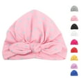 thumbnail image 4 of Baby Girl Cute Dot Pattern Hat Headband Headwraps Elastic Bunny Ears Hair Band Holder Knotted Wrap, 4 of 9