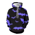 thumbnail image 4 of Yuncity Mens Halloween Hoodies Long Sleeve Cartoon Prints Warm Pullover Tops Kids Outfits Sweat Suit Xl Dark Purple Hoodies Men, 4 of 4