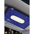thumbnail image 1 of Soporte Para Pañuelos De Coche, Soporte Para Máscara De Coche De Cuero De Cristal Brillante Con Gancho Para Salpicadero Y Clip Para Gafas, Soporte Para Pañuelos De Visera Brillante Muyoka Hogar, 1 of 1