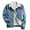 Blue, variant on Vedolay Women's 2023 Jackets Women's Basic Solid Color Button Down Lightweight Jean Jacket With Pockets,Blue S