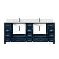 thumbnail image 7 of 84"w X 22"d Navy Blue Double Bath Vanity Featuring White Quartz Top And Faucet - 14 Drawers, 2 Cabinets, Soft Close, Scratch Stain Design 84 In. W 22 D With, 7 of 7