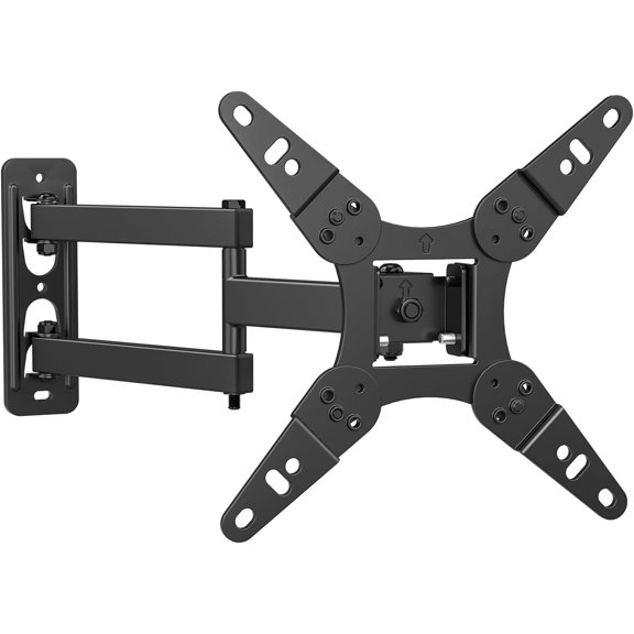 32 40 inch Full Motion TV Wall Mount for 13-43" TVs & Monitor, 360° Rotating Small TV Mount Bracket, Articulating Swivel Tilting Extension, Max VESA 200x200mm, Single Studs, 55 lbs