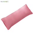 thumbnail image 2 of BadPiggies Ultra Soft Microfiber Long Bolster Body Pillow Cover Pillowcase Non-Zipper Enclosure 20" x 55" (Pink), 2 of 7