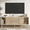 Natural, variant on Oubayajia Mid-Century Modern 63" TV Stand for TVs up to 70â, Wood TV Console with Waveform Sliding Doors and Storage, Entertainment Center for Living Room Bedroom, Black