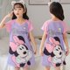 thumbnail image 1 of Blancanieves Frozen Elsa Vestido de dormir para niños Puntada Manga corta Verano Nueva caricatura Princesa Chica Ropa de dormir Onesie Kids10 altura 105-115 cm Gao Jinjia LED, 1 of 2