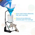 Pack of 200 Paint Filters, Disposable Paint Strainers, Paint Spray Gun with Silicone Funnel