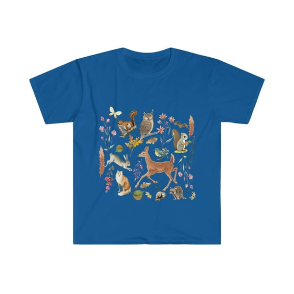 Cottage core Wildlife Animals Botanical T-Shirt