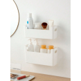 thumbnail image 4 of 1pc Wall-Mounted Sundries Storage Box Perforation-Free Cabinet Door Plastic Wrap Bag Shelf Storage Supplies Kitchen Storage, 4 of 5