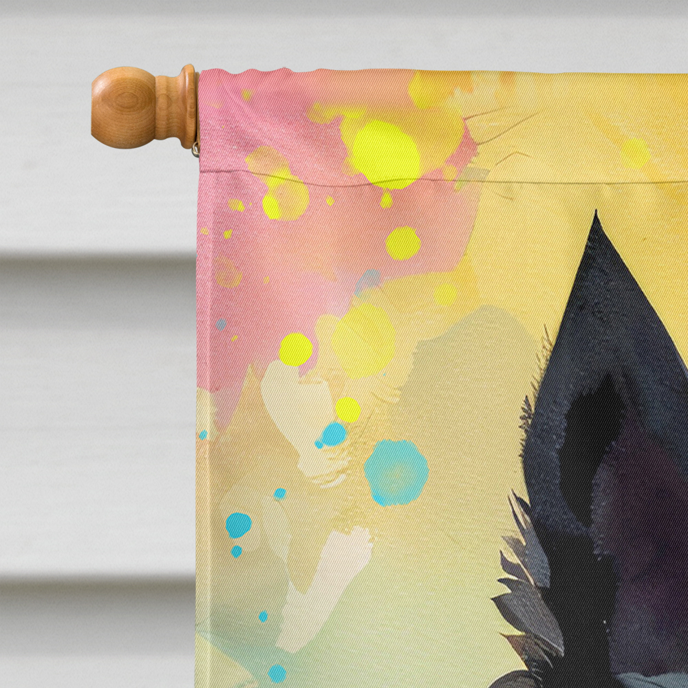 Scottish Terrier Hippie Dawg House Flag DAC2557