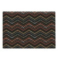 thumbnail image 1 of Aztec Cutting Board, Ethnical Zigzag Chevron Print in Earthy Tones, Decorative Tempered Glass Cutting and Serving Board, in 3 Sizes, by Ambesonne, 1 of 2