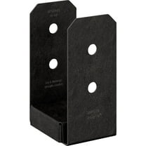 Simpson Strong Tie APVB44R Outdoor Accents Avant Collection ZMAX, Black Powder-Coated Post Base for 4x4 Rough