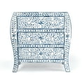 thumbnail image 3 of Trubadur Blue And White Bone Inlay 3 Drawer Chest, 3 of 9