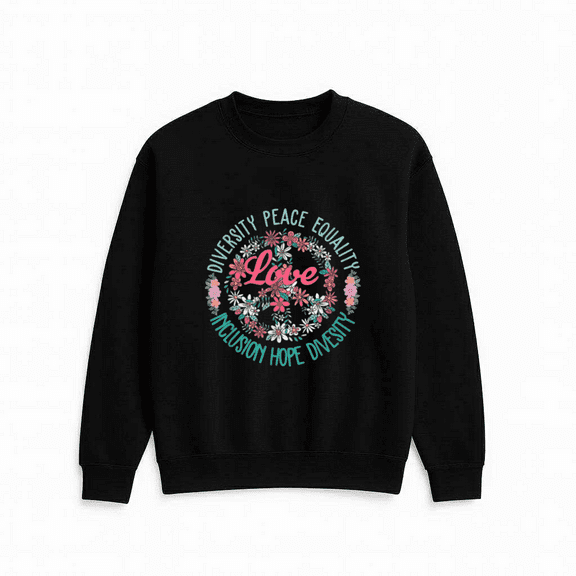 Justice Bold Statement Equality Human Rights Inspired Graphic Casual Outfit Sweatshirt, up to size 5XL